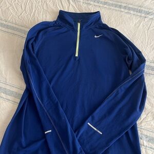 Nike women’s Dri-fit Zip-Up Blue Sweater
